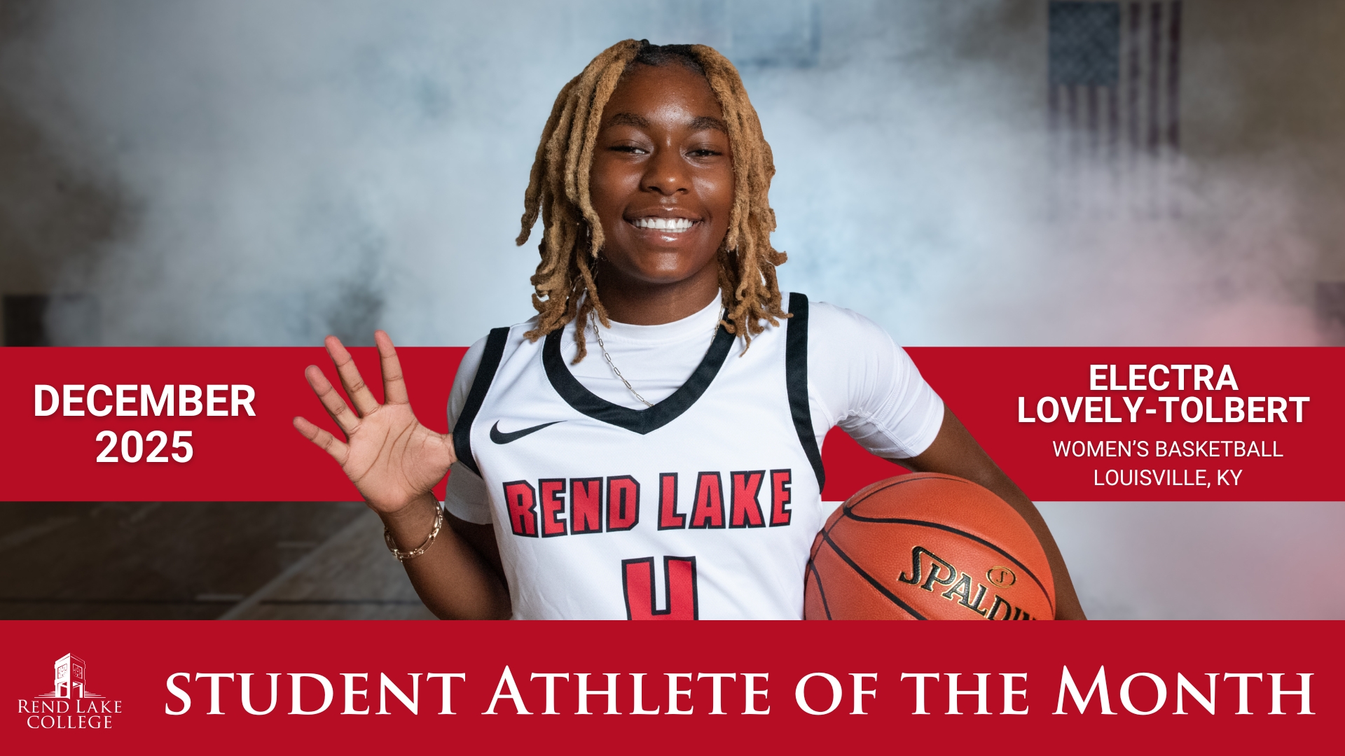 Lovely-Tolbert named December 2025 Student Athlete of the Month